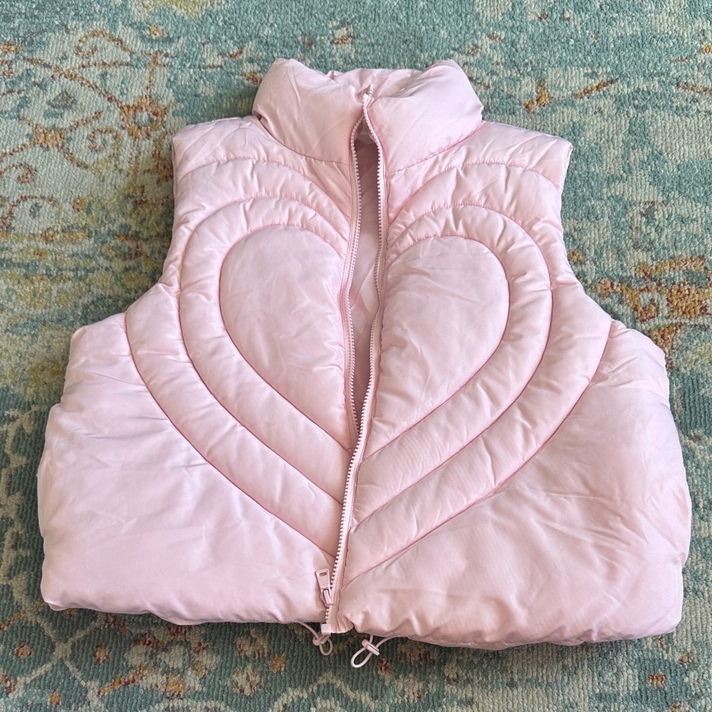 No Boundaries Light Pink Quilted Vest